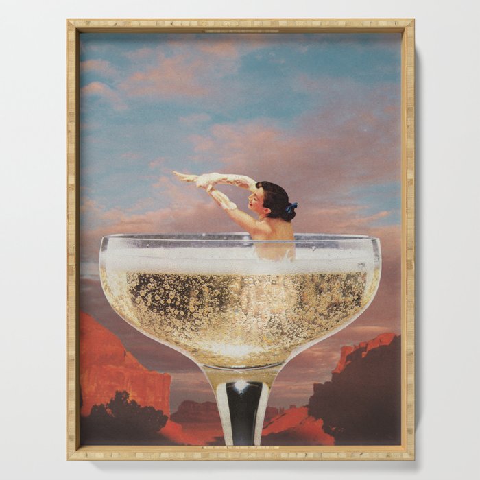 CHAMPAGNE DREAMS by Beth Hoeckel Serving Tray