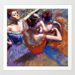 Edgar Degas "Dancers" Art Print