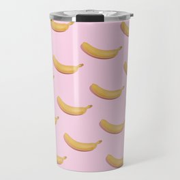 Healthy yellow banana pattern Travel Mug