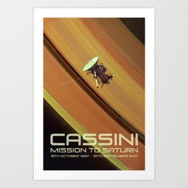 Cassini 1997-2017 Art Print