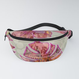 Abstract Floral and Foliage Fanny Pack