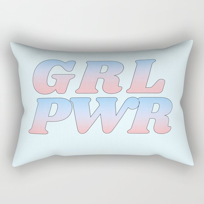 grl pwr Rectangular Pillow