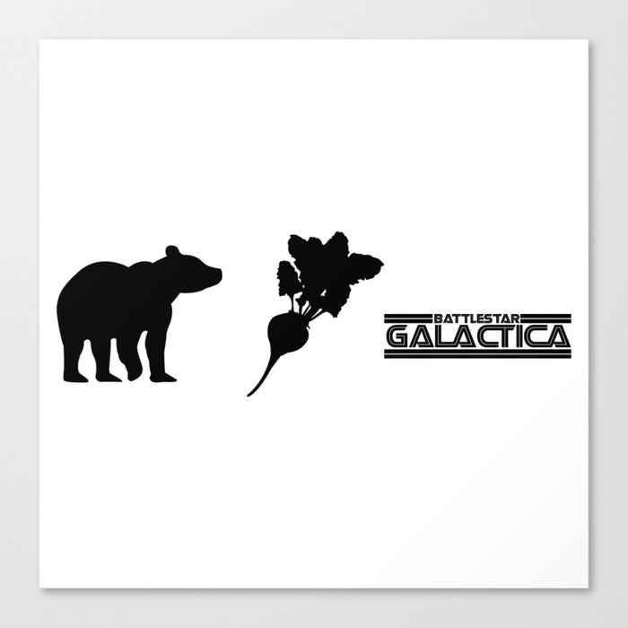 Bears. Beets. Battlestar Galactica. Canvas Print