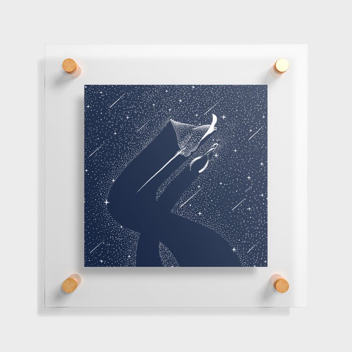 Star Collector and Diver Floating Acrylic Print