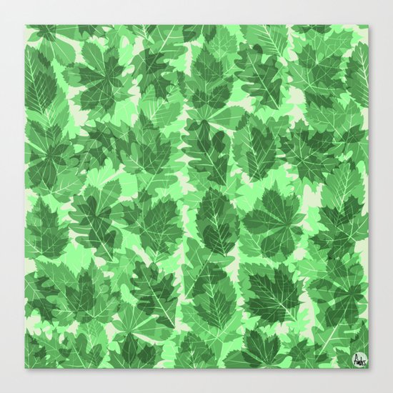 Green Leaves Canvas Print