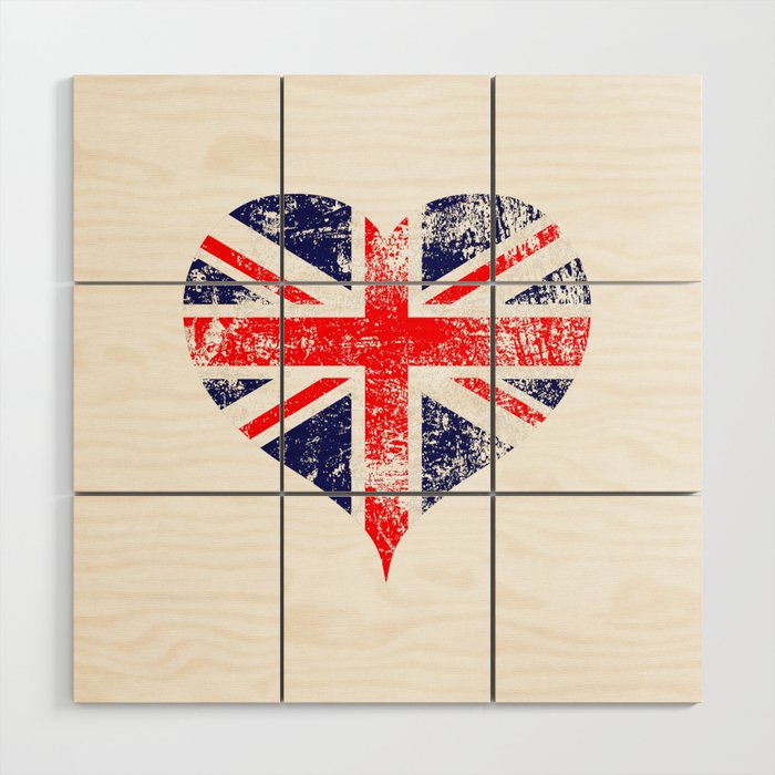 Union Jack Heart | UK Flag | British Wood Wall Art