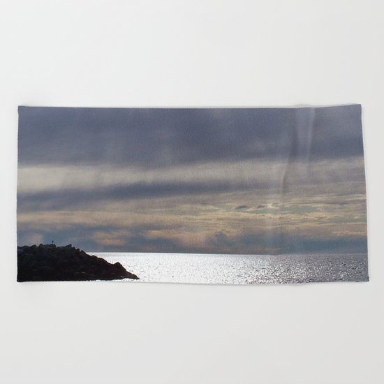 Raining Sunlight Beach Towel