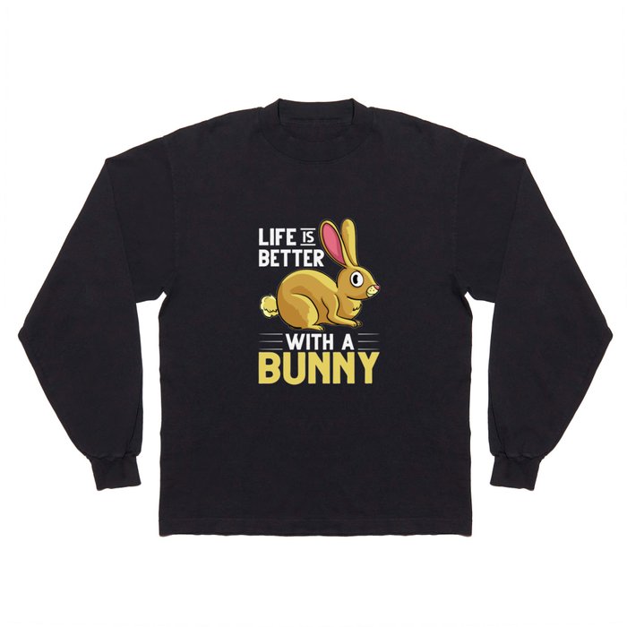 Rabbit Bunny Lionhead Angora Rex Harlequin Cage Long Sleeve T Shirt