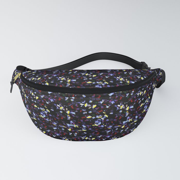 Lots of flowers in the dark A 3 Fanny Pack