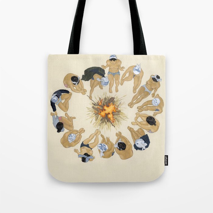 Finding Warmth Together Tote Bag