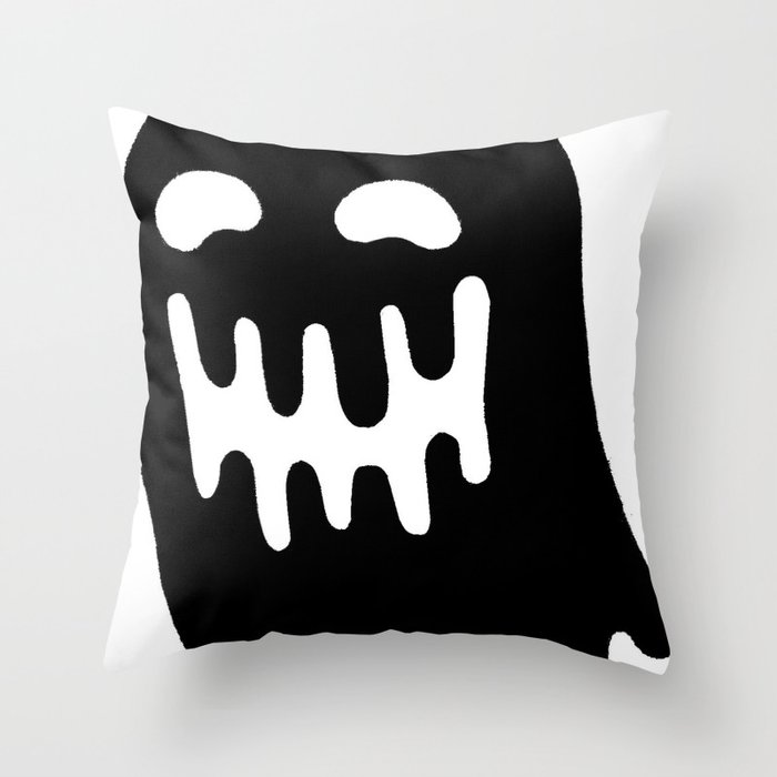 Dripping Ghost Throw Pillow