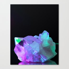 Purple Quartz Crystal Canvas Print