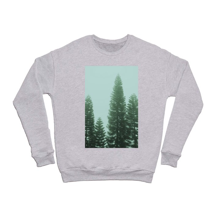 #01#Foggy pine trees Crewneck Sweatshirt