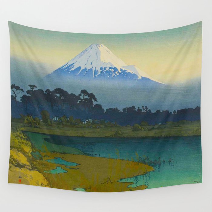 Sunrise (Asahi), Views of Mount Fuji Vintage Beautiful Japanese Woodblock Print Hiroshi Yoshida 