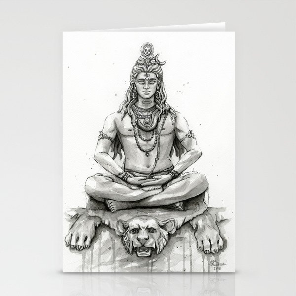 Lord Shiva Painting Shiva Art Meditation Shiva Portrait