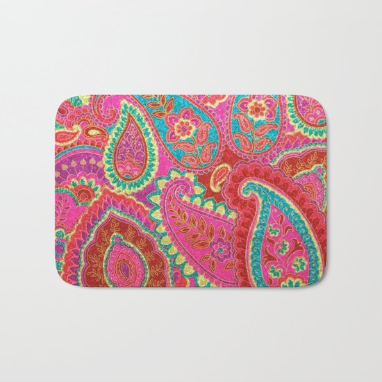 Floral Paisley Pattern 07 Bath Mat