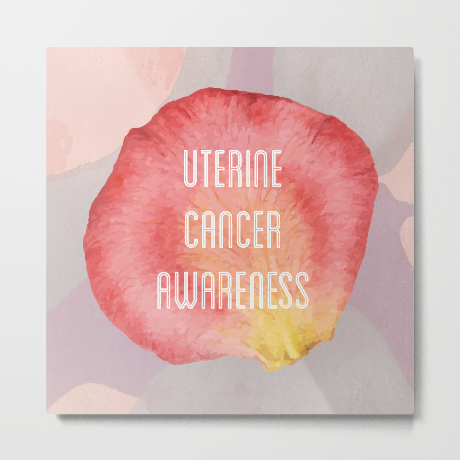 Uterine Cancer Awareness Metal Print By Kjdavis Society6