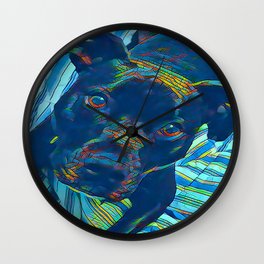 Pittie series from our POP YOUR POOCH line Wall Clock