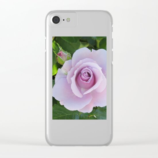 Bloom and Buds Paling to Purple Clear iPhone Case