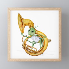 Tuba Guy Framed Mini Art Print