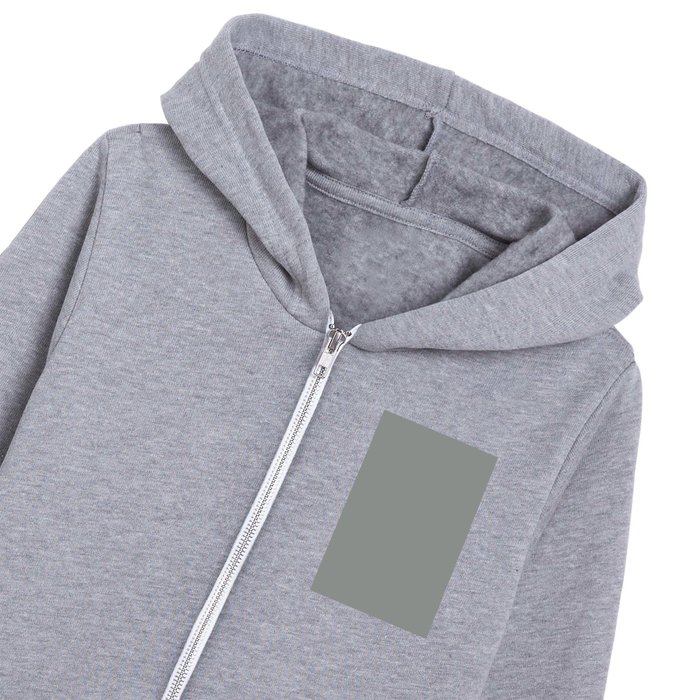 Medium Gray Grey Solid Color Pairs PPG Husky Gray PPG0994-6 Kids Zip Hoodie