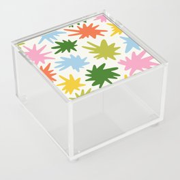 Funky Spiky Shapes \\ Summer Multicolor Acrylic Box
