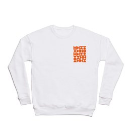Mid Century Modern Geometric 04 Orange Crewneck Sweatshirt