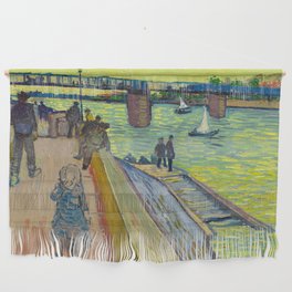 Le Pont de Trinquetaille in Arles, 1888 by Vincent van Gogh Wall Hanging