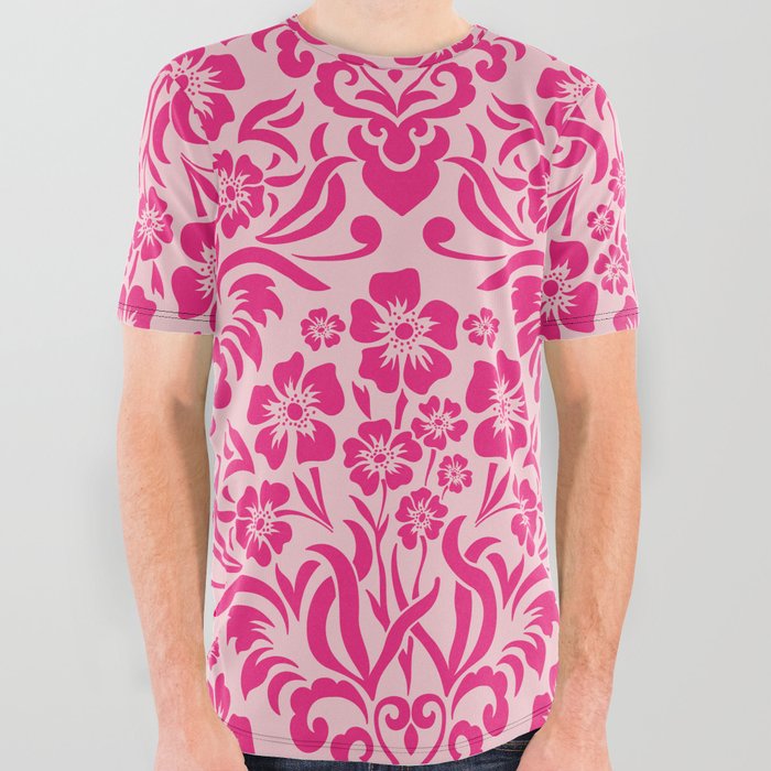 Damask Pattern 6 All Over Graphic Tee
