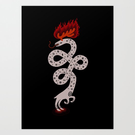 The Puzzling Beast Art Print