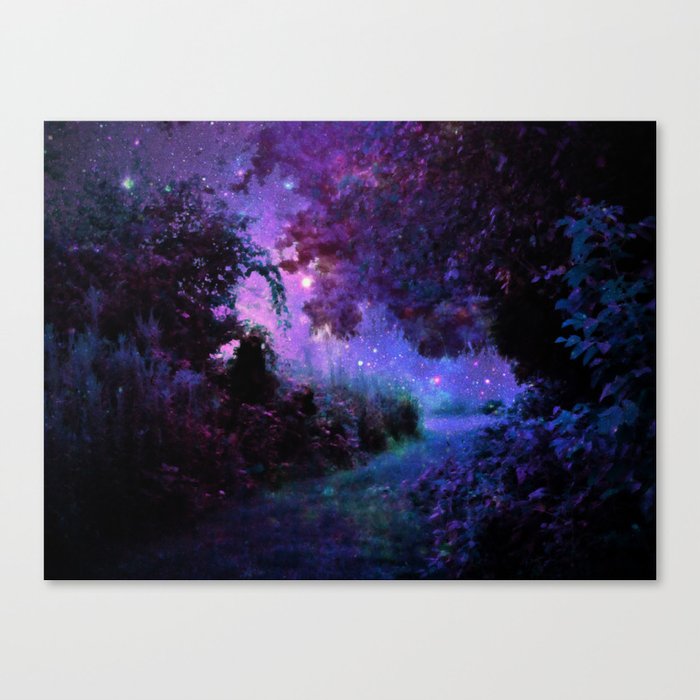 Fantasy Path Purple Canvas Print