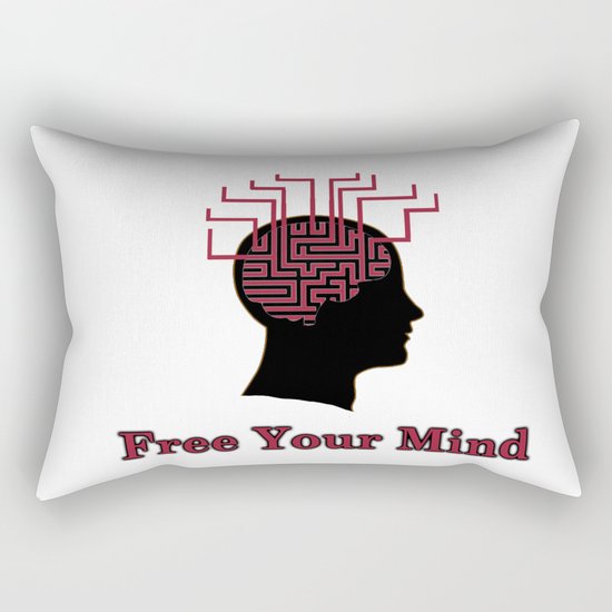 free your mind Rectangular Pillow