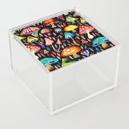 Mushroom Magic – Charcoal Acrylic Box