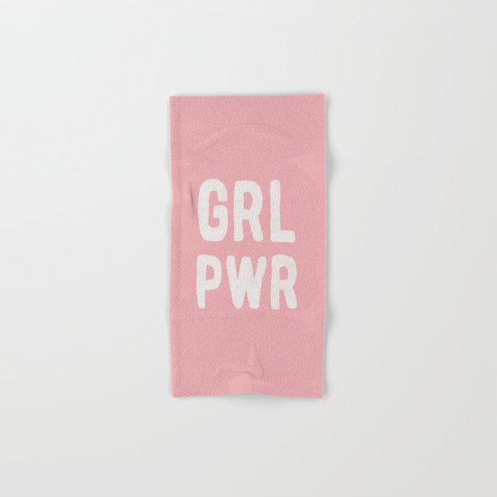 GRL PWR (pink) Hand & Bath Towel