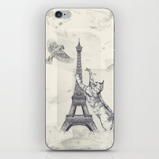 cat attack iPhone & iPod Skin