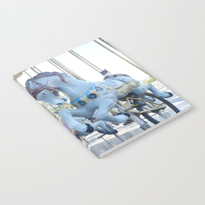 Paris Carousel Merry Go Round Horses Baby Boy Blue Nursery Decor