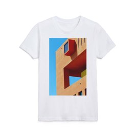 Orange Buildings Kids T Shirt