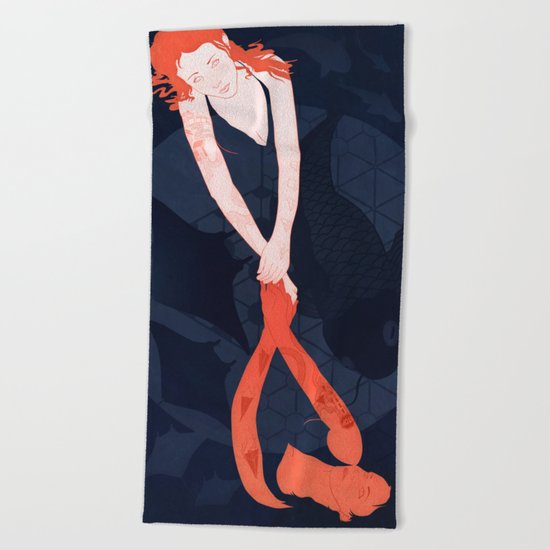 Lost at Sea Beach Towel