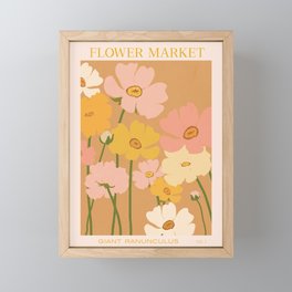 Flower Market - Ranunculus #1 Framed Mini Art Print