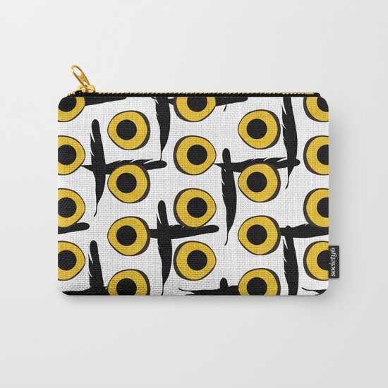 Snowy Owl Eyes Feathers Pattern Carry-All Pouch