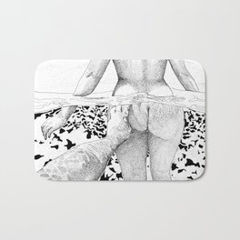 The Swim Bath Mat | Drawing, Sea, People, Digital, Figurative, Illustration, Love, Black and White, Summer 