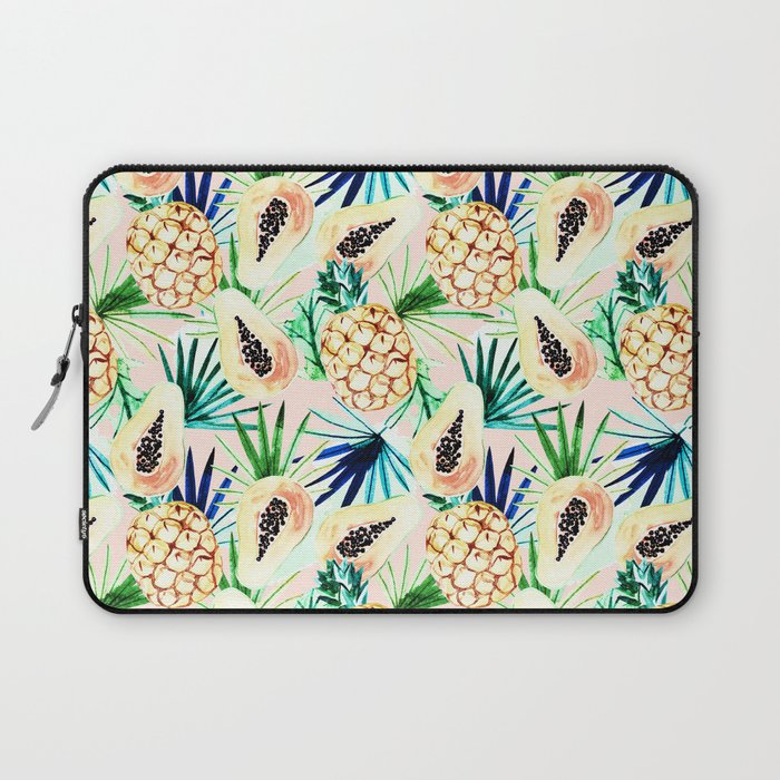 Pattern of tropical fruit and plants I Laptop Sleeve
