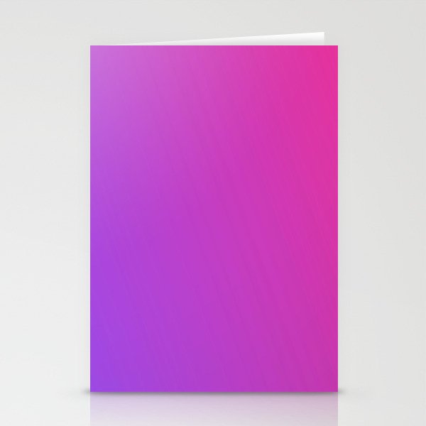 Neon Purple Pink Gradient Stationery Cards