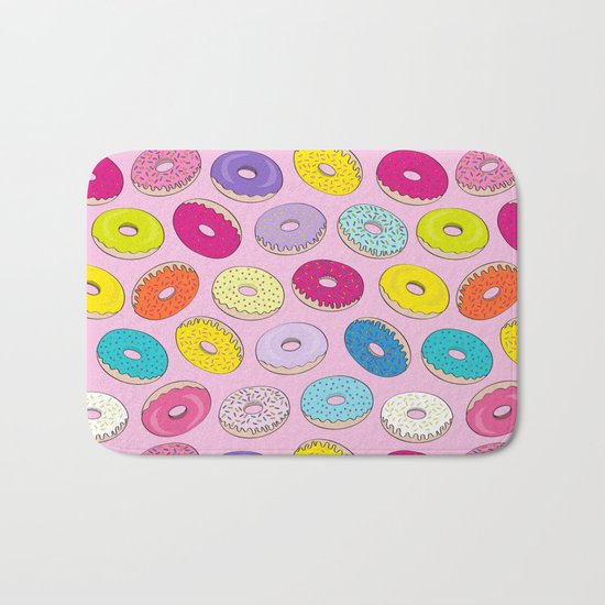 Donuts Pink Dreams Bath Mat