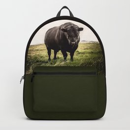 Big Black Angus Bull Backpack