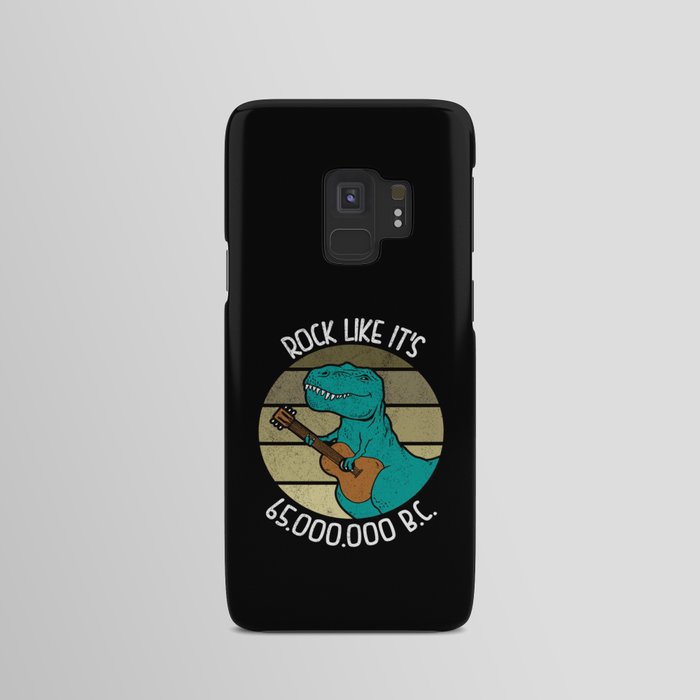 Cute Dinosaur Playing Acoustic Guitar T Rex Android Case by Yuupi