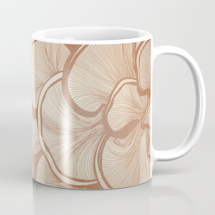 Mushrooms in Copper Coffee Mug