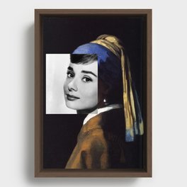 Audrey Hepburn Framed Canvas