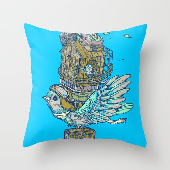 Bird Migration Throw Pillow