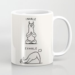 Inhale Exhale Llama Mug